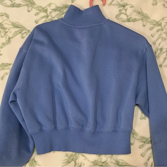Nike Light Blue Quarter Zip Sweatshirt - Picture 3 of 4